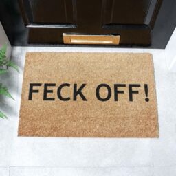 Artsy Mats Feck Off-Doormat - Regular 60x40cm in Black - Size: 40 cm x 60 cm - thumbnail 2