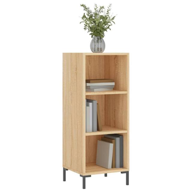 Berkfield Home Sideboard Sonoma Oak 34.5x32.5x90 cm Engineered Wood in Light Brown - image 1