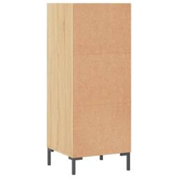 Berkfield Home Sideboard Sonoma Oak 34.5x32.5x90 cm Engineered Wood in Light Brown - thumbnail 6