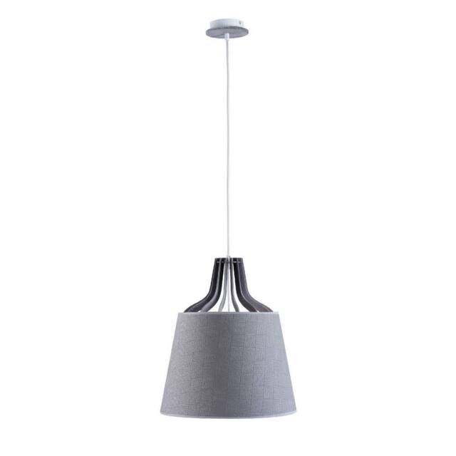Netlighting Lucio Dome Pendant Ceiling Light Grey 38cm 1x E27