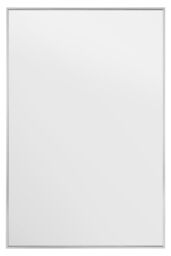 "MirrorOutlet Silver Aluminium Edged Wall Mirror 47"" X 31"" 120 X 80CM - Size: 1 Pack" - thumbnail 2