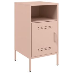 Berkfield Home Bedside Cabinets 2 pcs Pink 36x39x68 cm Steel - Size: 36 x 39 x 68 cm - thumbnail 5