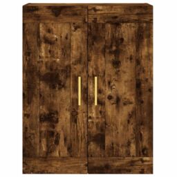 Berkfield Home Highboard Smoked Oak 69.5x34x180 cm Engineered Wood in Brown - thumbnail 6
