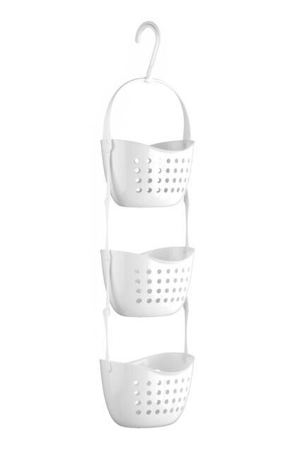 Orsina Dara 3 Tier Shower Caddy in White - image 1