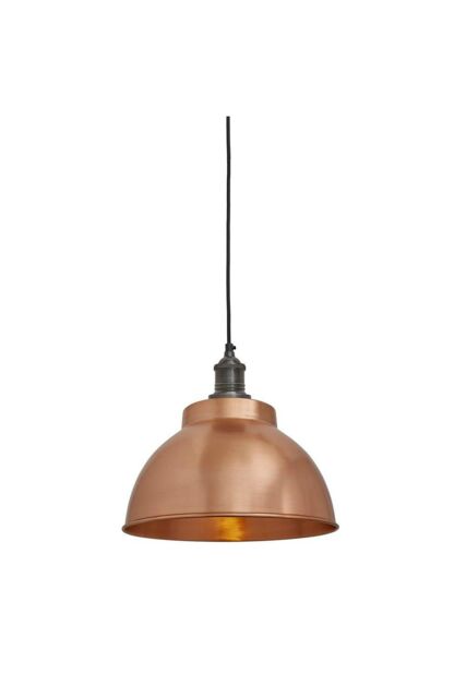 Industville Brooklyn Dome Pendant, 13 Inch, Copper, Pewter Holder in Copper - image 1