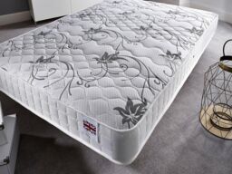 Somnior Sprung Memory Foam Premium Budget Mattress Medium to Medium Soft in White - Size: Small Single - thumbnail 3