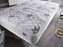 Somnior Sprung Memory Foam Premium Budget Mattress Medium to Medium Soft in White - Size: Small Single - thumbnail 4