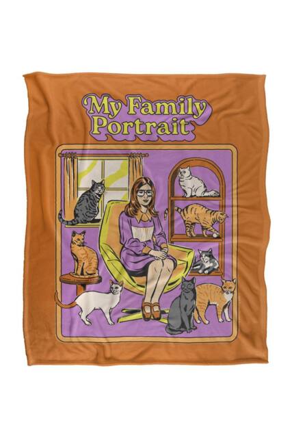 Steven Rhodes My Family Portrait Silky Touch Super Soft Throw Blanket - Size: Large - image 1