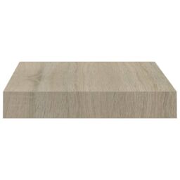 Berkfield Home Floating Wall Shelf Oak 23x23.5x3.8 cm MDF in Brown - thumbnail 5