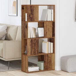 Berkfield Home Storage Unit Old wood Engineered wood 60 x 24 x 124 cm in Brown - thumbnail 4