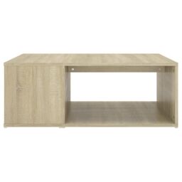 Berkfield Home Coffee Table Sonoma Oak 90x67x33 cm Engineered Wood in Brown - Size: 90 x 67 x 33 cm - thumbnail 3