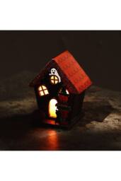KDMD Trick or Treat Pumpkin House with LED Glow for Halloween in Orange - thumbnail 8