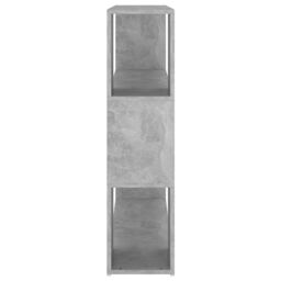 Berkfield Home Book Cabinet Room Divider Concrete Grey 100x24x94 cm - Size: 100 x 24 x 94 cm - thumbnail 6