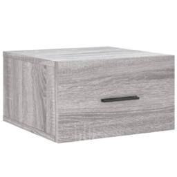 Berkfield Home Wall-mounted Bedside Cabinets 2 pcs Grey Sonoma 35x35x20 cm - Size: 35 x 35 x 20 cm - thumbnail 5