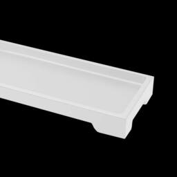ATEK Bathroom Vanity Tray, Resin Dresser Jewelry Ring Dish Tank Storage Kitchen Sink Countertop Organiser Plate Holder for Candles Soap in White - thumbnail 3