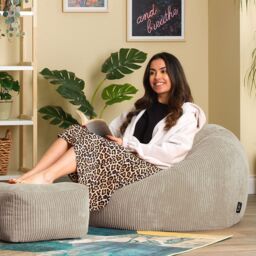 icon Kingston Classic Beanbag, Corduroy 2 Pack in Natural - thumbnail 2