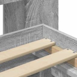 Berkfield Home Bed Frame with Storage Grey Sonoma 150 x 200 cm Engineered Wood - thumbnail 8