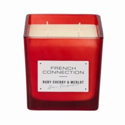 French Connection Square Range - Cherry & Merlot Candle 200g (1-Wick) - FCC003RS in Red - Size: XL - thumbnail 2