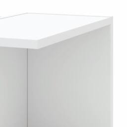 Berkfield Home Wall Corner Shelf White 36.5x36.5x140 cm Engineered Wood - thumbnail 7