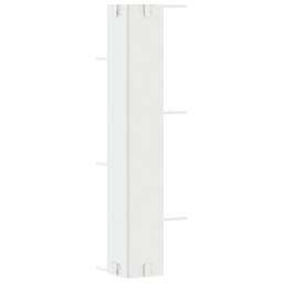 Berkfield Home Wall Corner Shelf White 36.5x36.5x140 cm Engineered Wood - thumbnail 6