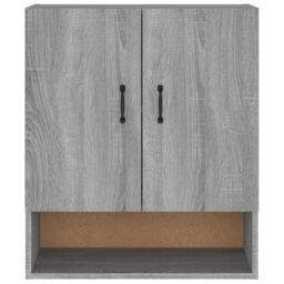 Berkfield Home Wall Cabinet Grey Sonoma 60x31x70 cm Engineered Wood - Size: 60 x 31 x 70 cm - thumbnail 5