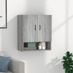 Berkfield Home Wall Cabinet Grey Sonoma 60x31x70 cm Engineered Wood - Size: 60 x 31 x 70 cm - thumbnail 1