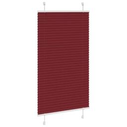 Berkfield Home Pleated Blind Bordeaux Red 70x100 cm Fabric Width 69.4 cm Polyester