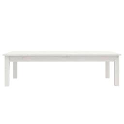 Berkfield Home Coffee Table White 110x50x30 cm Solid Wood Pine - Size: 110 x 50 x 30 cm - thumbnail 3