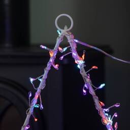 Samuel Alexander 60cm Light up Metal Hanging Christmas Star Decoration with 280 Rainbow LEDs - thumbnail 7