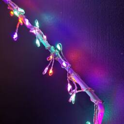 Samuel Alexander 60cm Light up Metal Hanging Christmas Star Decoration with 280 Rainbow LEDs - thumbnail 6