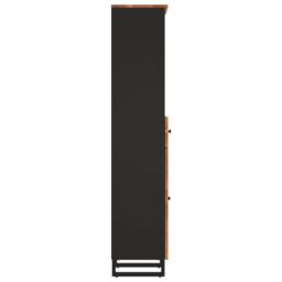 Berkfield Home Bathroom Cabinet 38x33x160 cm Solid Wood Reclaimed - Size: 38 x 33 x 160 cm - thumbnail 5