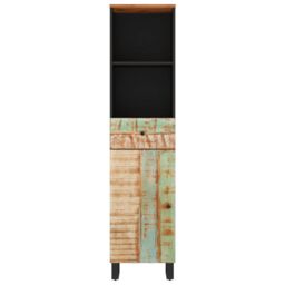 Berkfield Home Bathroom Cabinet 38x33x160 cm Solid Wood Reclaimed - Size: 38 x 33 x 160 cm - thumbnail 4