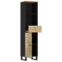 Berkfield Home Bathroom Cabinet 38x33x160 cm Solid Wood Reclaimed - Size: 38 x 33 x 160 cm - thumbnail 3
