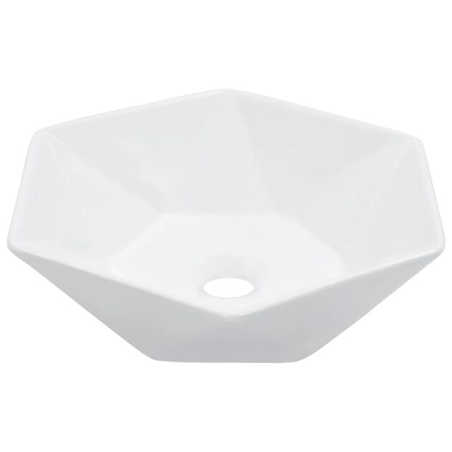 Berkfield Home Wash Basin 41x36.5x12 cm Ceramic White - image 1