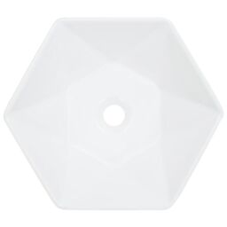 Berkfield Home Wash Basin 41x36.5x12 cm Ceramic White - thumbnail 3