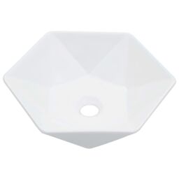 Berkfield Home Wash Basin 41x36.5x12 cm Ceramic White - thumbnail 2