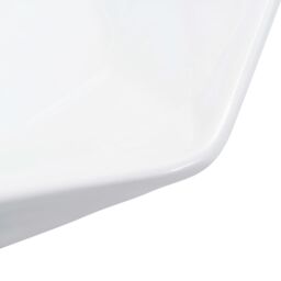 Berkfield Home Wash Basin 41x36.5x12 cm Ceramic White - thumbnail 5