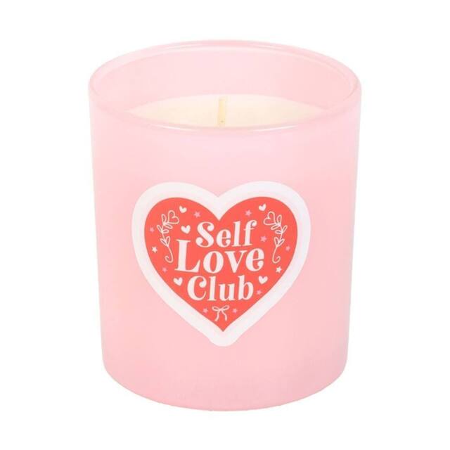Something Different Self Love Club Coconut Scented Candle in Pink - image 1