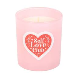 Something Different Self Love Club Coconut Scented Candle in Pink