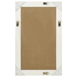 Berkfield Home Wall Mirror Baroque Style 50x80 cm White - thumbnail 3