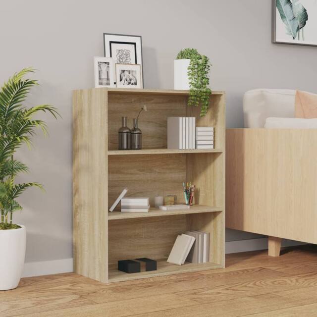 Berkfield Home Hanging Wall Cabinet Sonoma Oak 69.5x32.5x90 cm in Light Oak - image 1