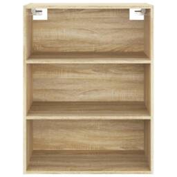 Berkfield Home Hanging Wall Cabinet Sonoma Oak 69.5x32.5x90 cm in Light Oak - thumbnail 5