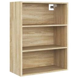Berkfield Home Hanging Wall Cabinet Sonoma Oak 69.5x32.5x90 cm in Light Oak - thumbnail 3