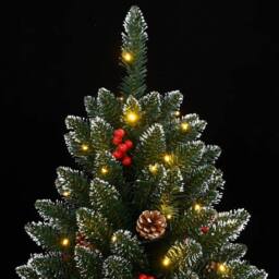 Berkfield Home Artificial Christmas Tree 300 LEDs 180 cm in Green - thumbnail 7