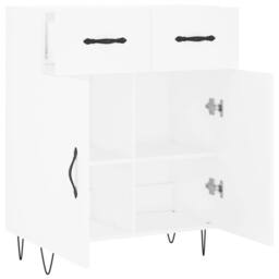Berkfield Home Sideboard White 69.5x34x90 cm Engineered Wood - thumbnail 5