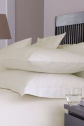Martex Sestina 100% Cotton Continental Housewife Pillowcases Pair - 68 x 68cm in Ivory - Size: 68 x 68 cm - thumbnail 1