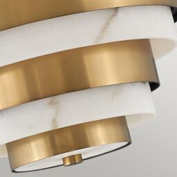 Netlighting Hinkley Echelon Cylindrical Ceiling Light Heritage Brass in Yellow - thumbnail 3