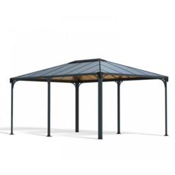 Palram Martinique 5000 Garden Gazebo - L493.1 x W359.3 x H286.1 cm - Grey - thumbnail 1