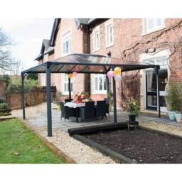 Palram Martinique 5000 Garden Gazebo - L493.1 x W359.3 x H286.1 cm - Grey - thumbnail 3