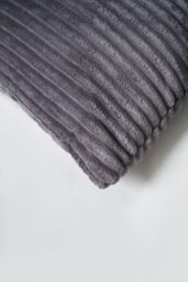 BHS Luxury Ribbon Velvet Cushion in Grey - Size: 45 cm x 45 cm - thumbnail 3